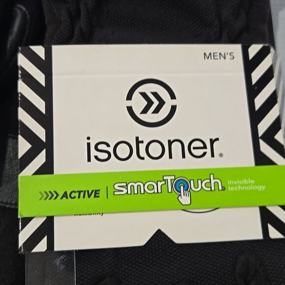 Isotoner Men's Active Smart Touch Gloves Medium Thermaflex Sporty Touchscreen - Picture 2 of 14